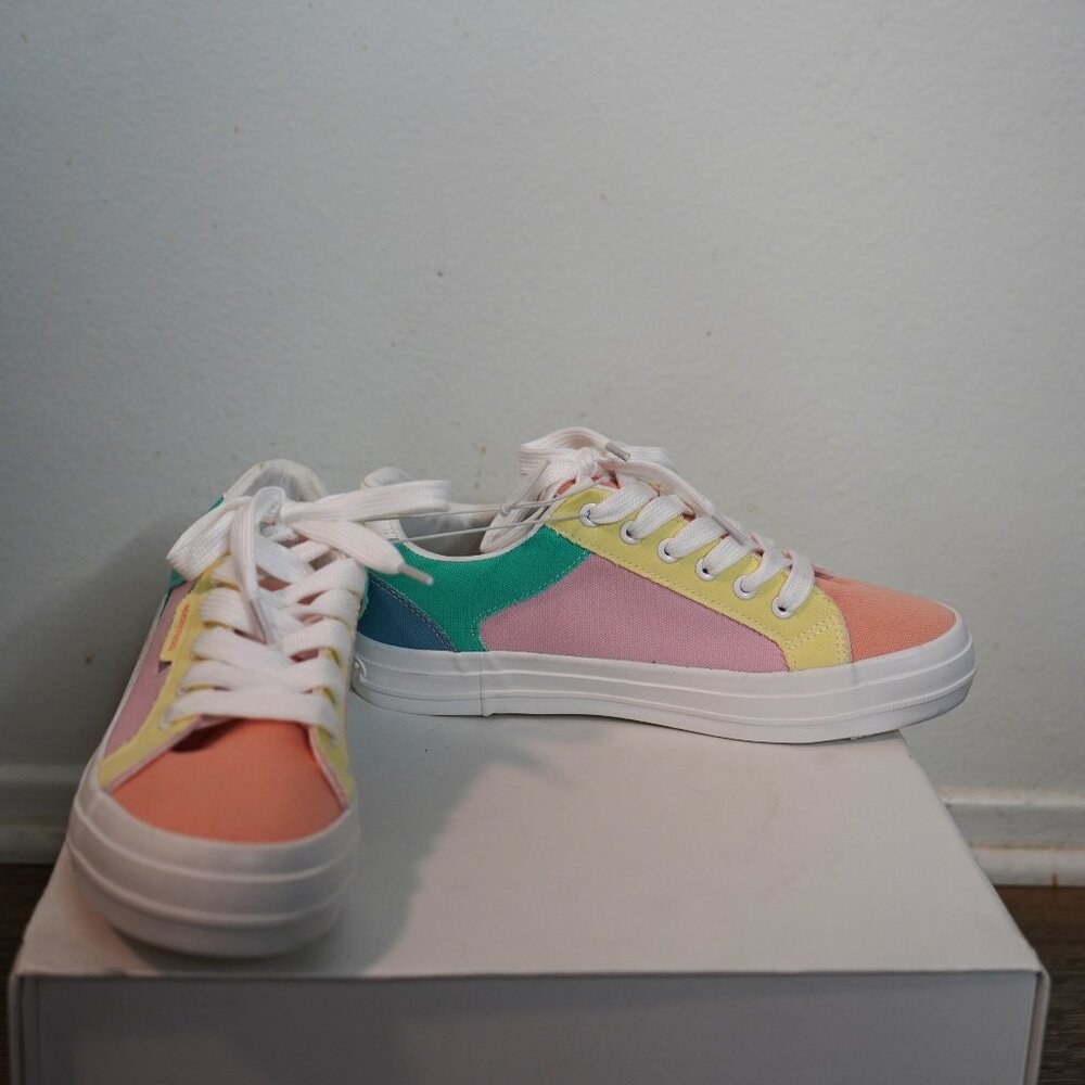 Rocket Dog Cheery Plush Foam Comfort Summer Sneaker Size 9 / Color Block Rainbow - Picture 12 of 12